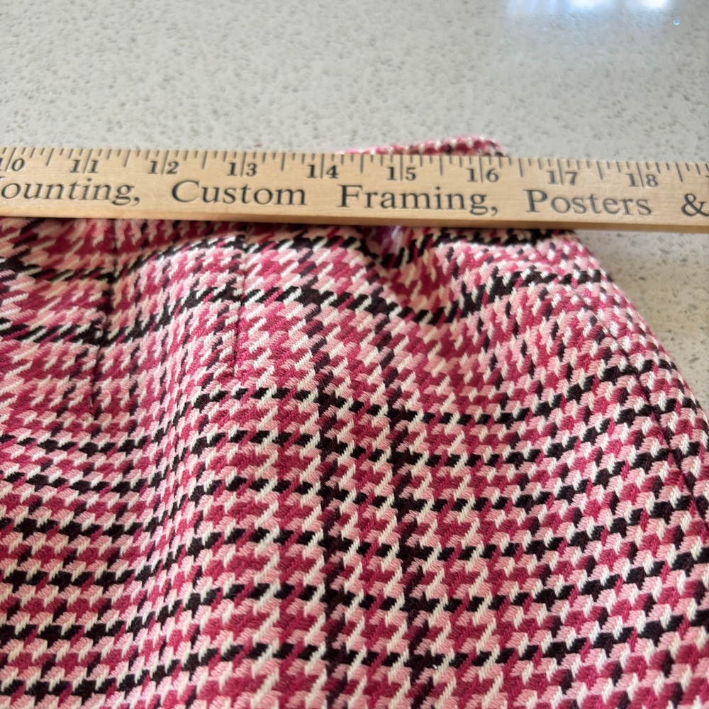 Talbots Women’s Size 14 Plaid Pink Pencil Skirt Wool Lined Classic Cottagecore - Picture 12 of 13